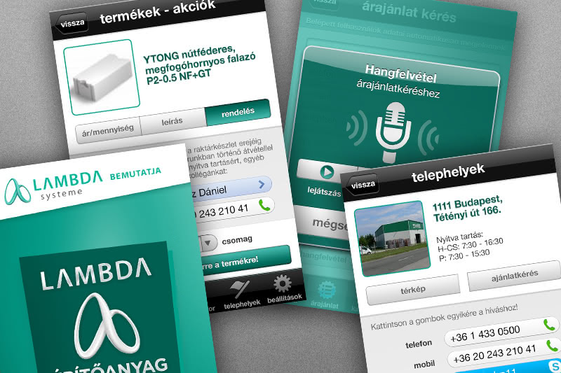 Lambda Bau Android & iOS app